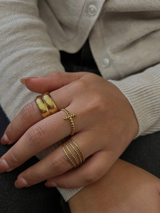 Bubble cross ring