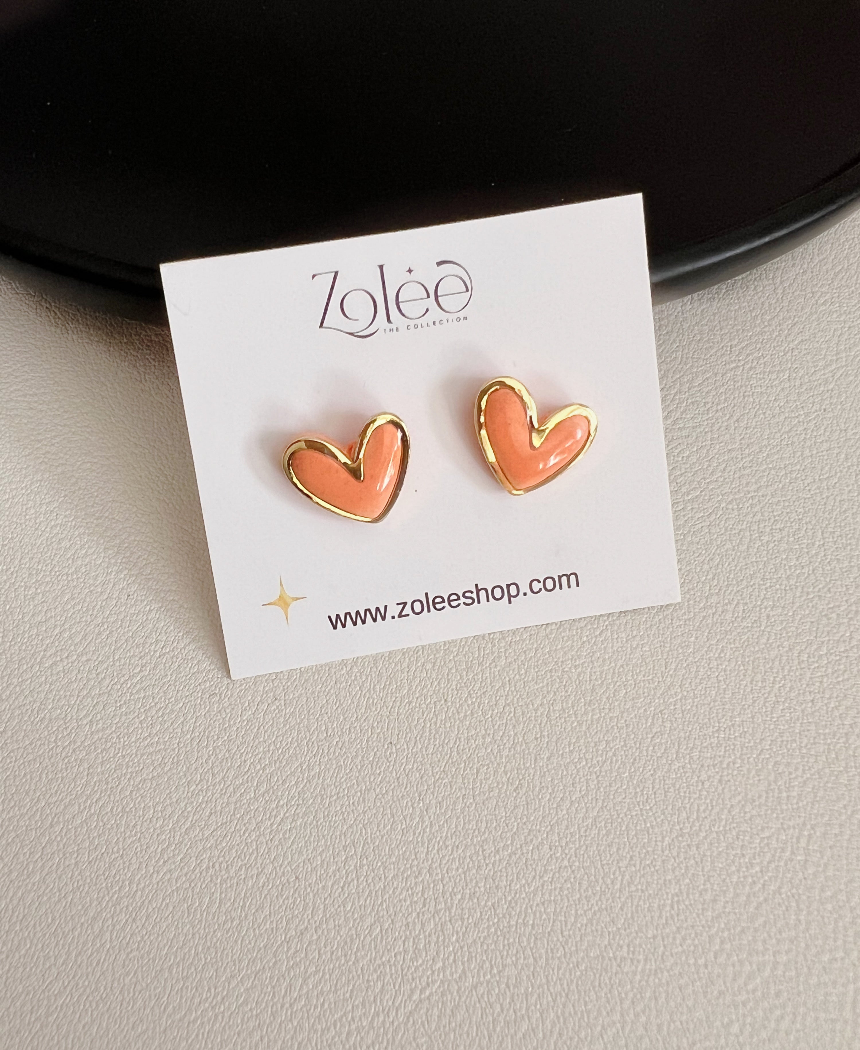 Heart studs