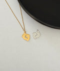 foot print love necklace