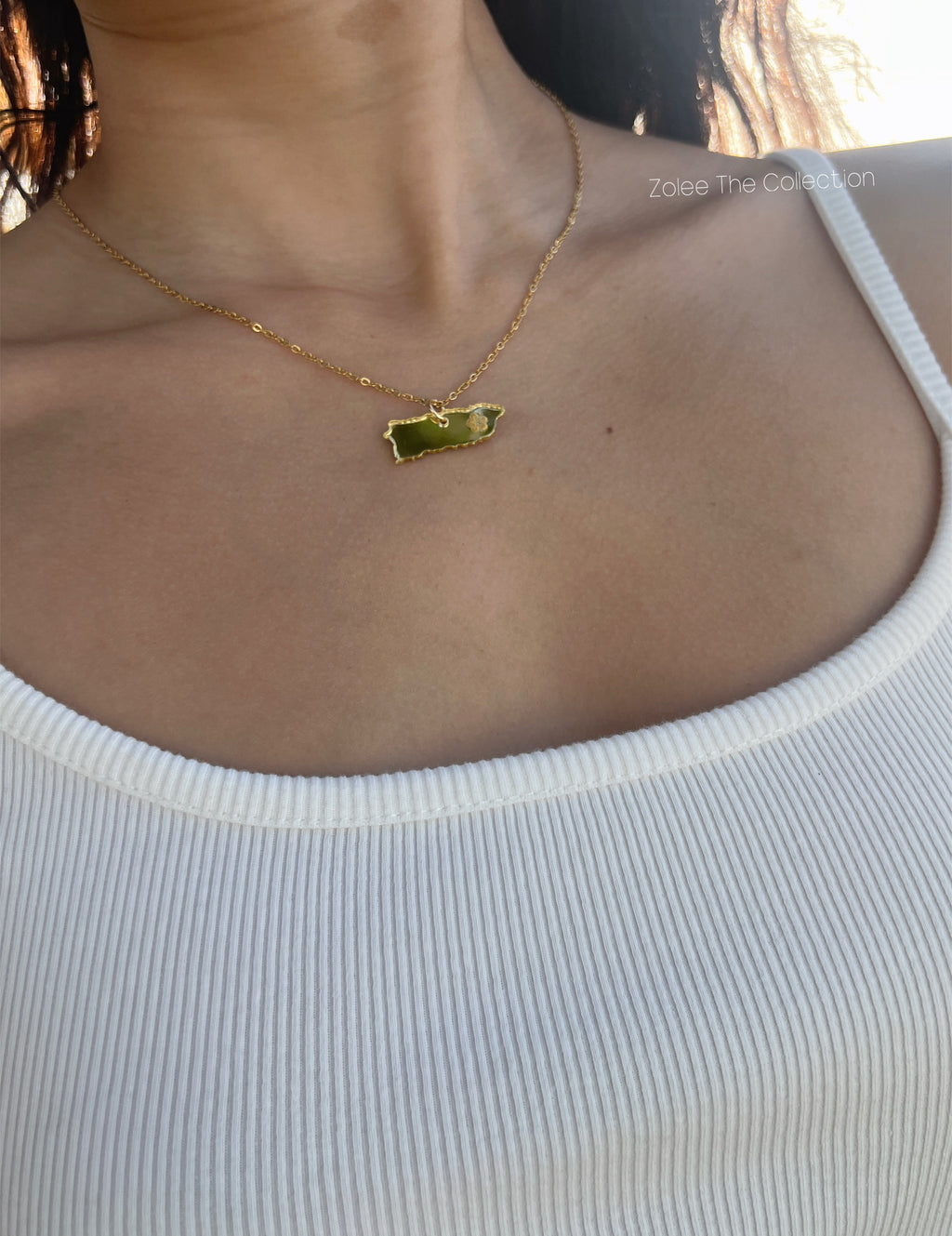 Puerto Rico silver necklace