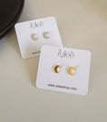 Load image into Gallery viewer, Moon studs

