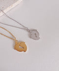foot print love necklace