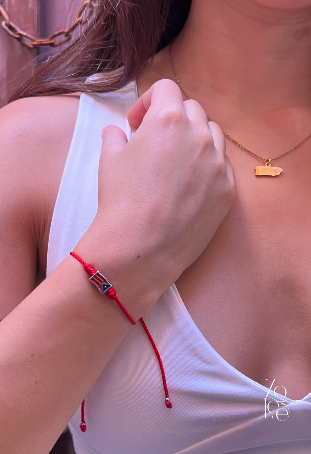 Puerto Rico 2 map  bracelet