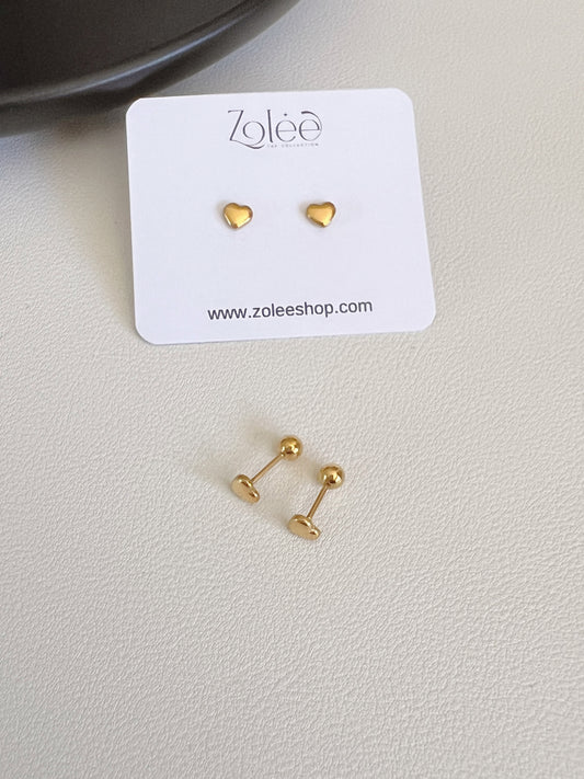 Tiny heart stud