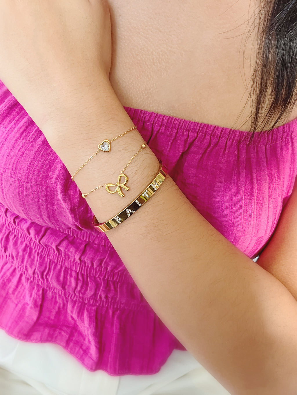 Delicate  heart bracelet