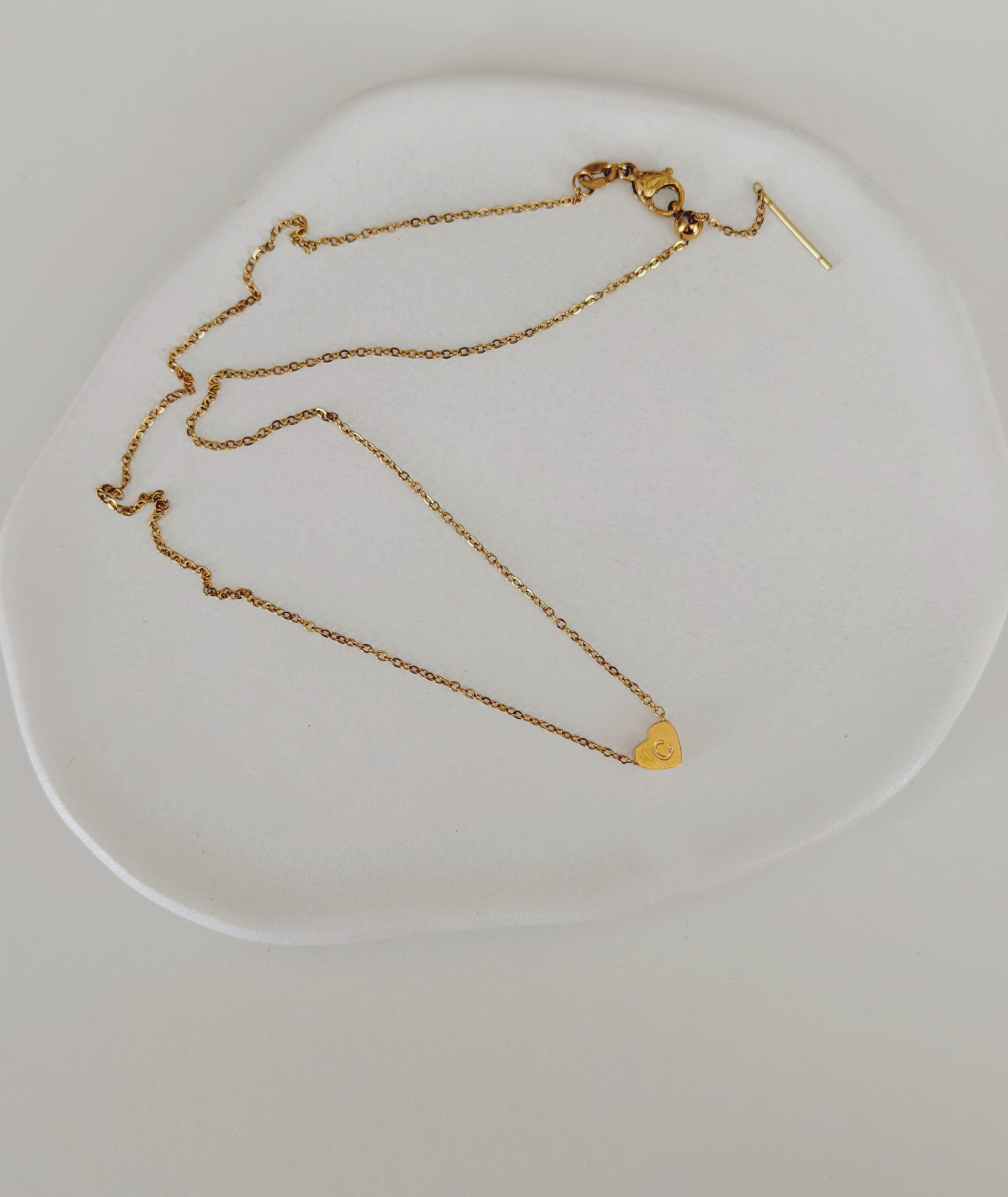 Tiny initial  necklace