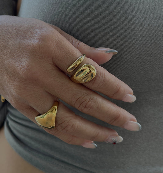 Chunky double ring