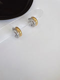Gold Silver  hoops