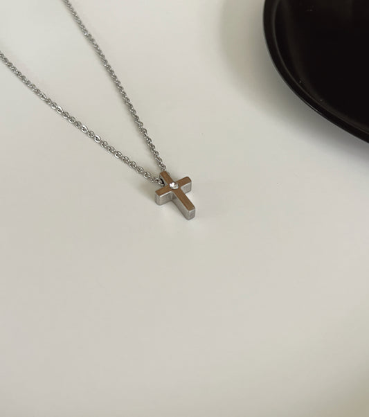 Silver Cross necklace