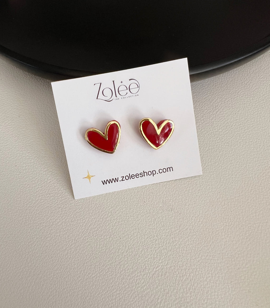 Heart studs
