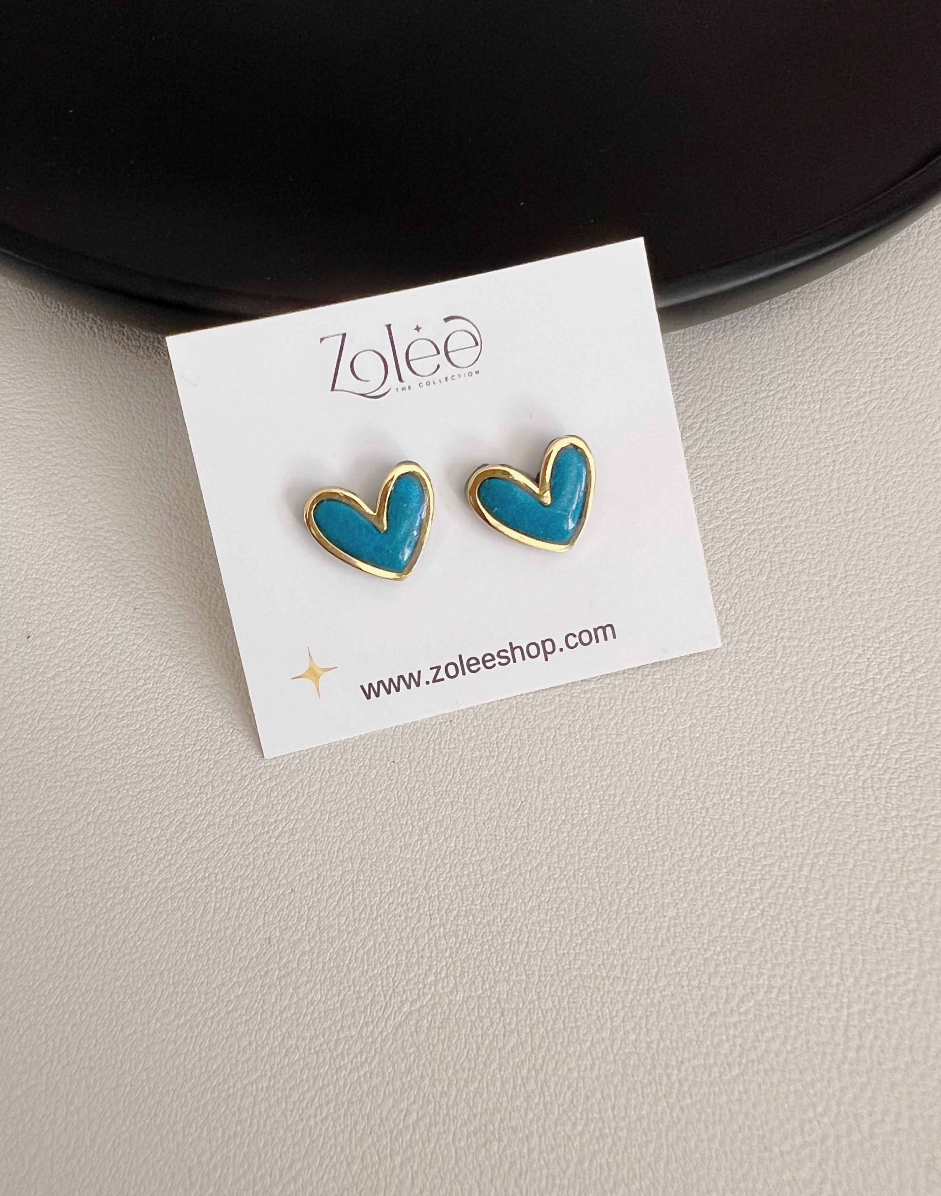 Heart studs