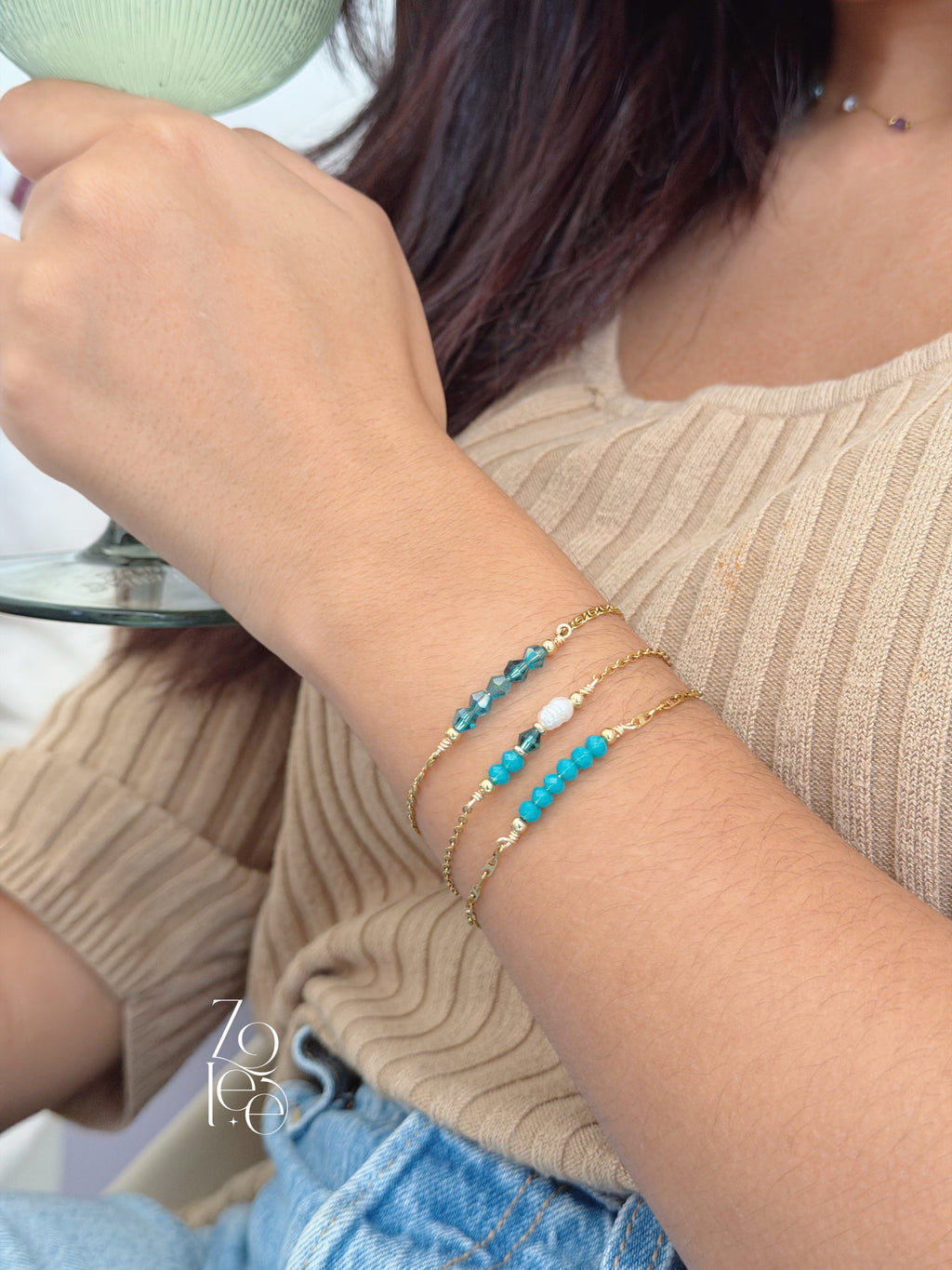 Aqua set bracelet