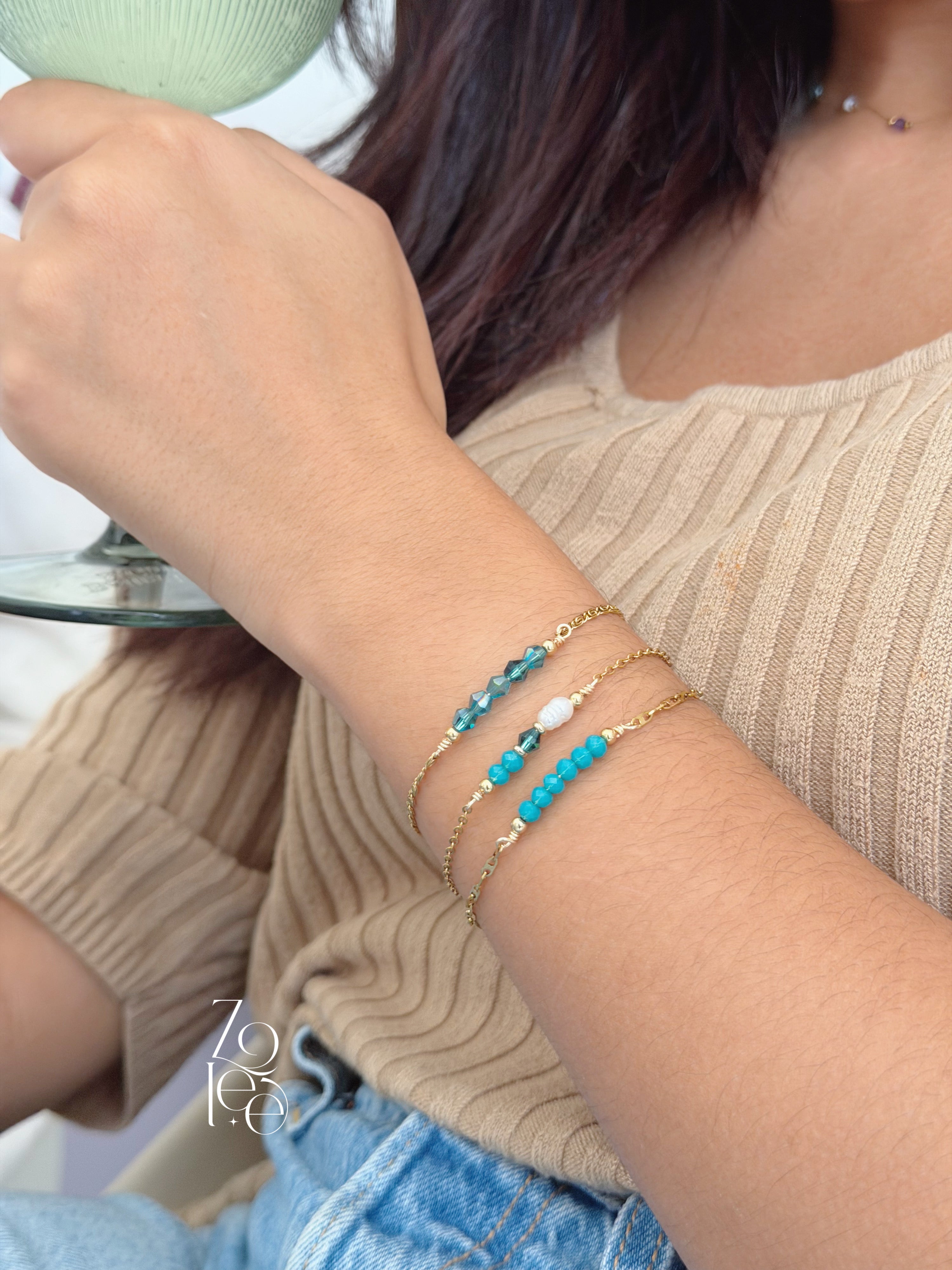 Aqua set bracelet