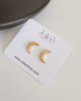 Load image into Gallery viewer, Moon lux studs
