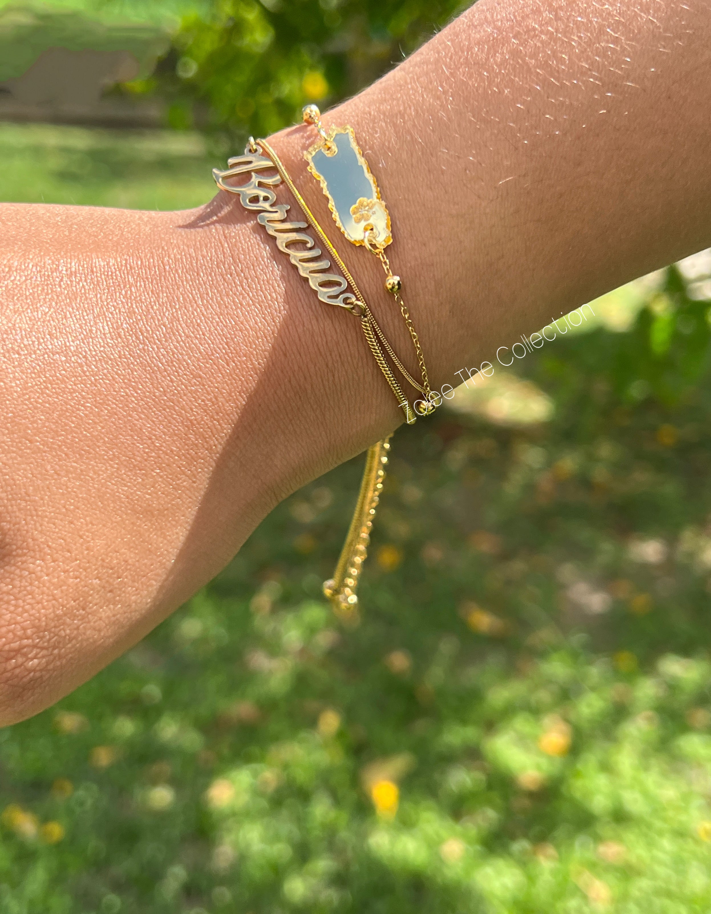 Boricua adjustable bracelet