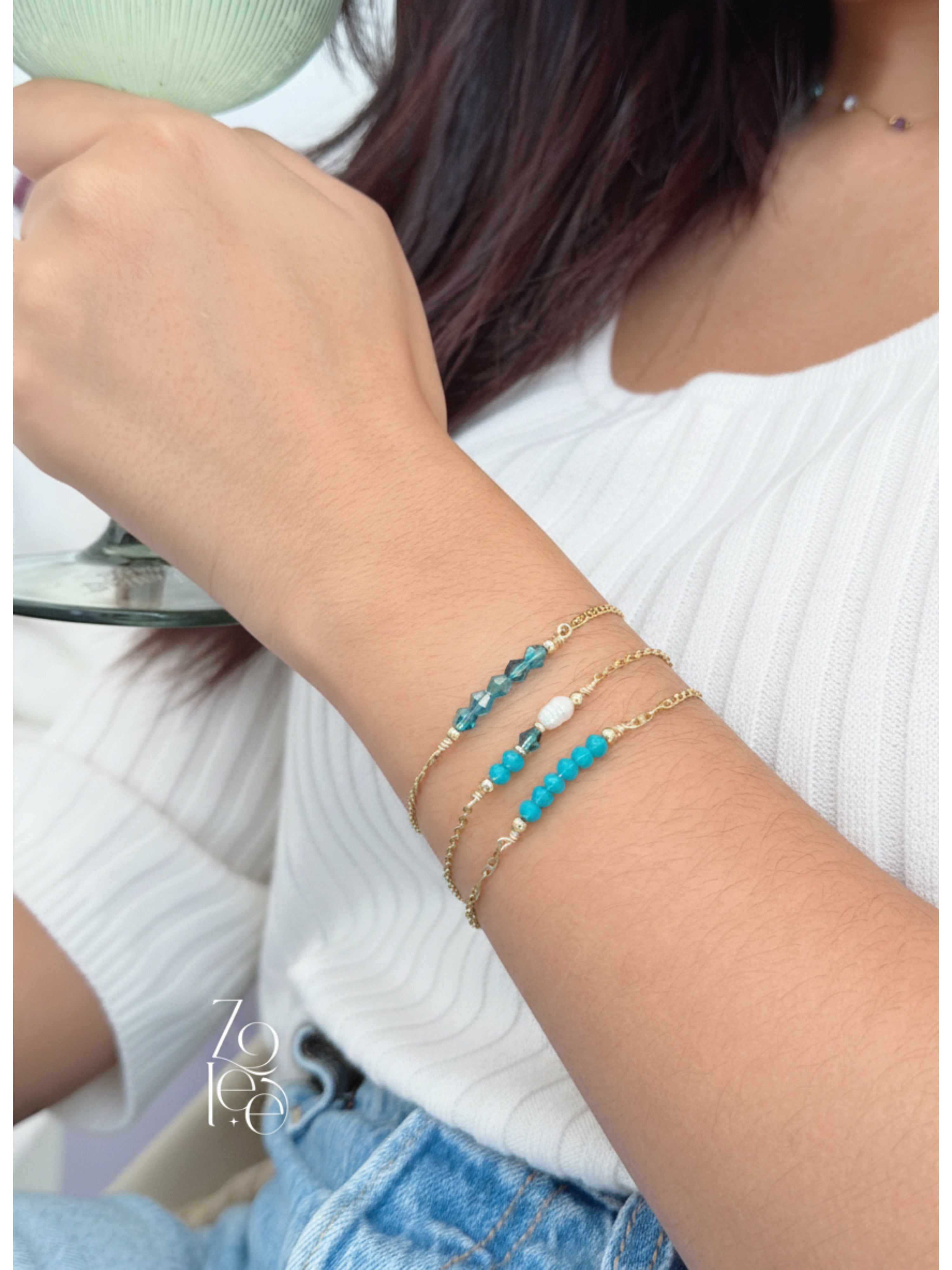 Aqua set bracelet