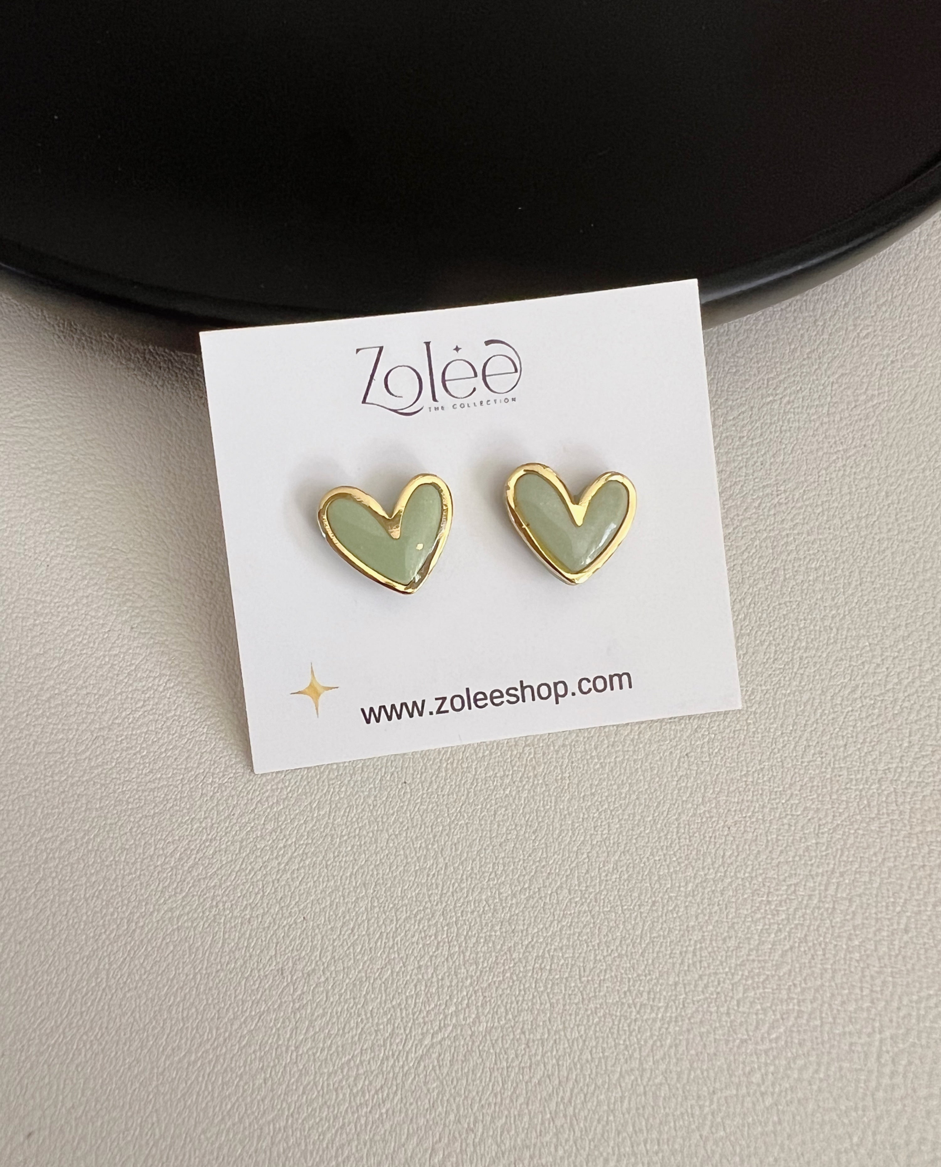 Heart studs
