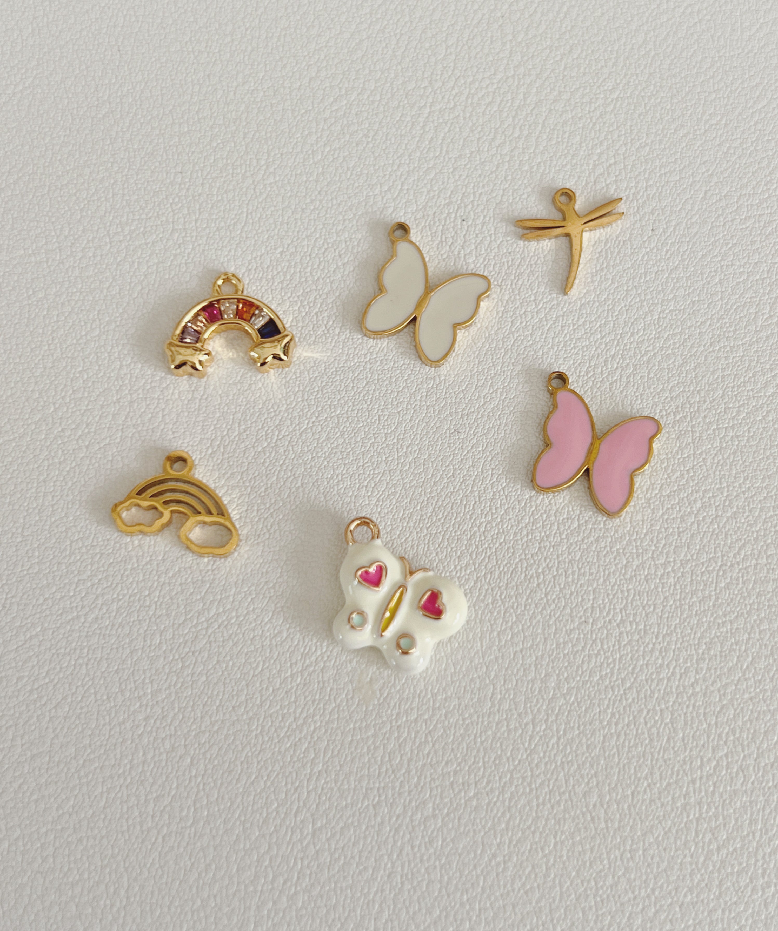 Rainbow & Butterly  charms