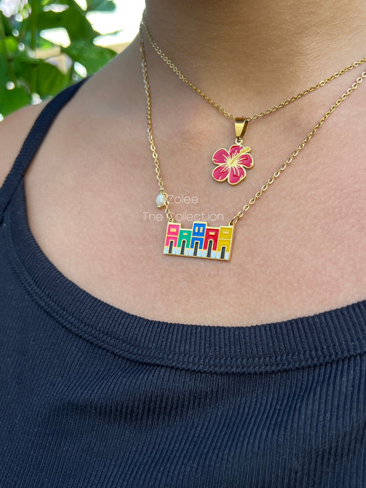Old San Juan casitas necklace