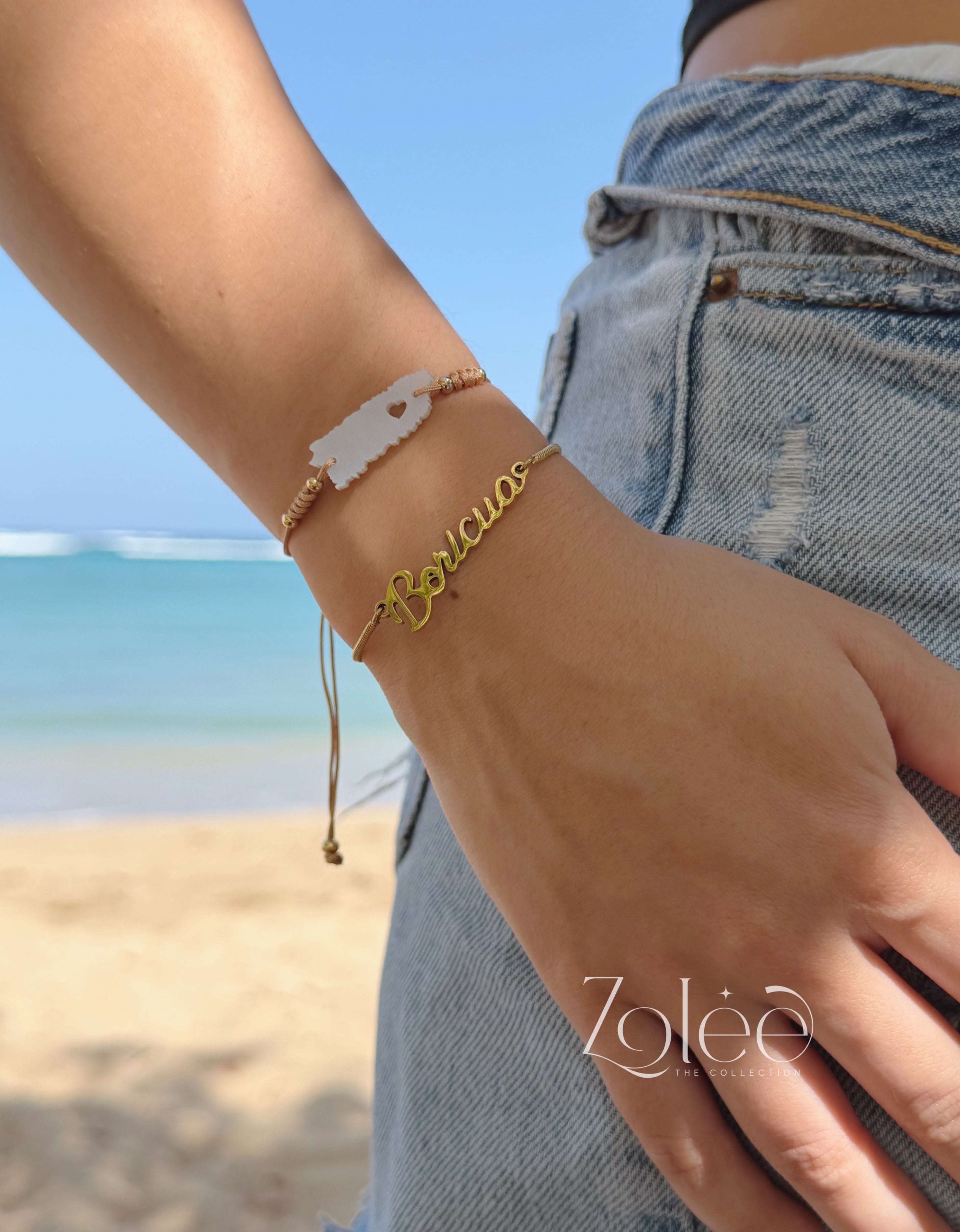 Boricua adjustable bracelet