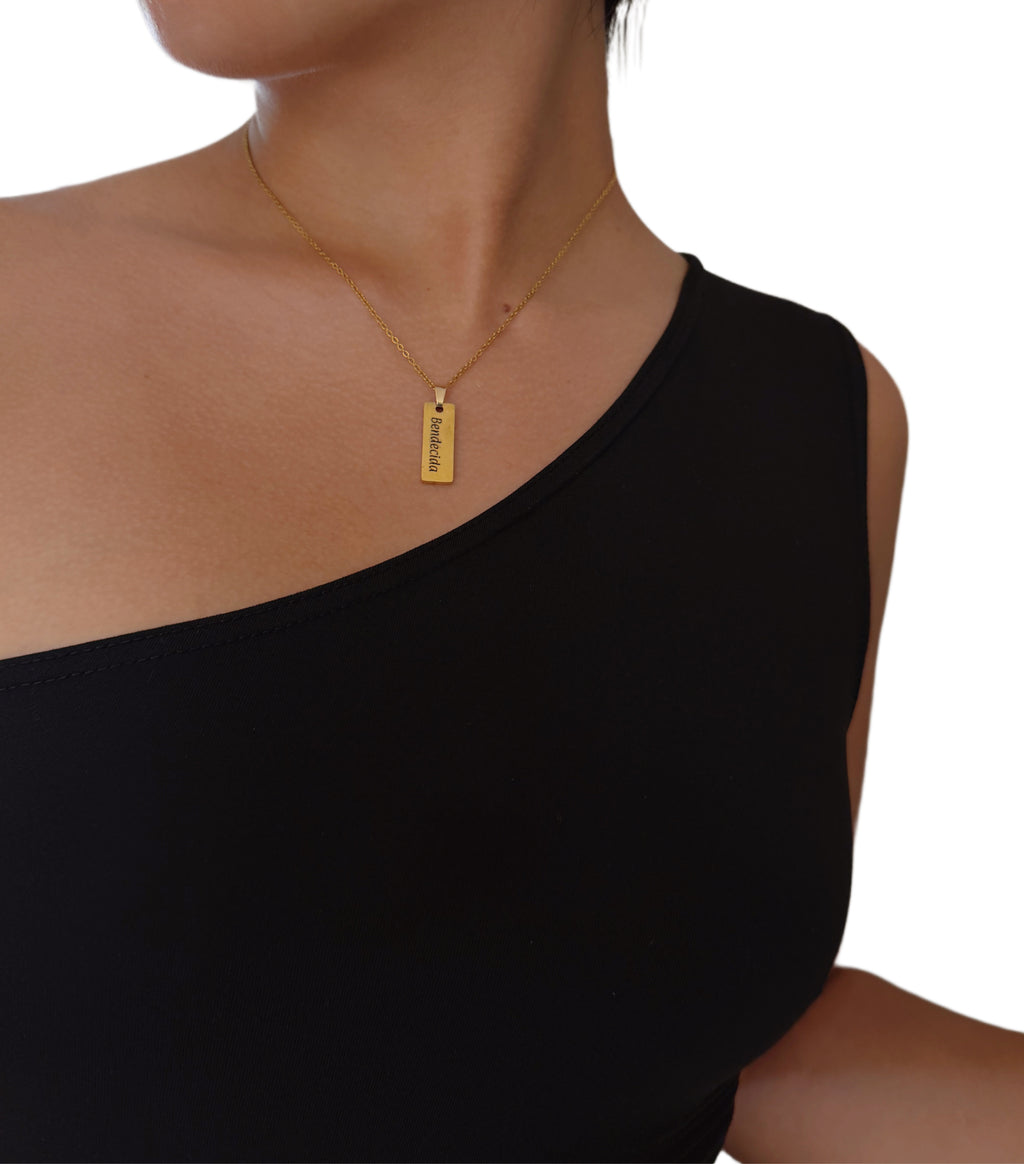 Bar custom  necklace