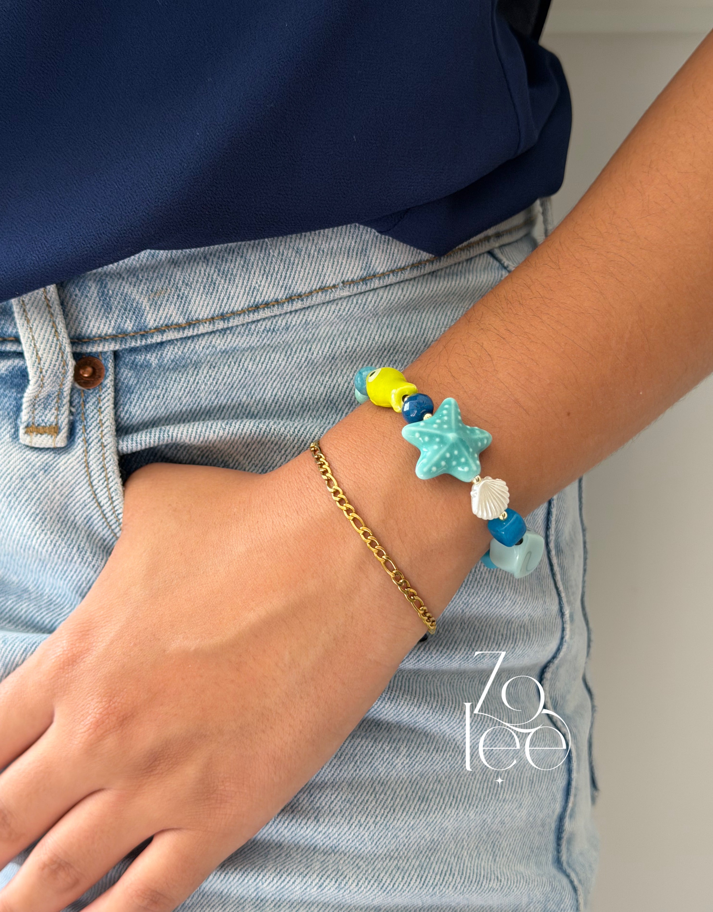 Aqua crush bracelet