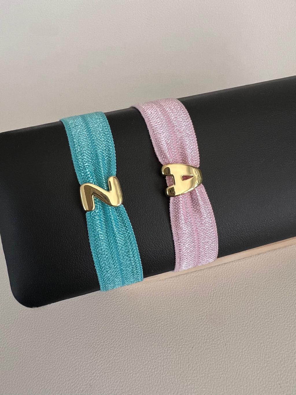 Letter spandex bracelet