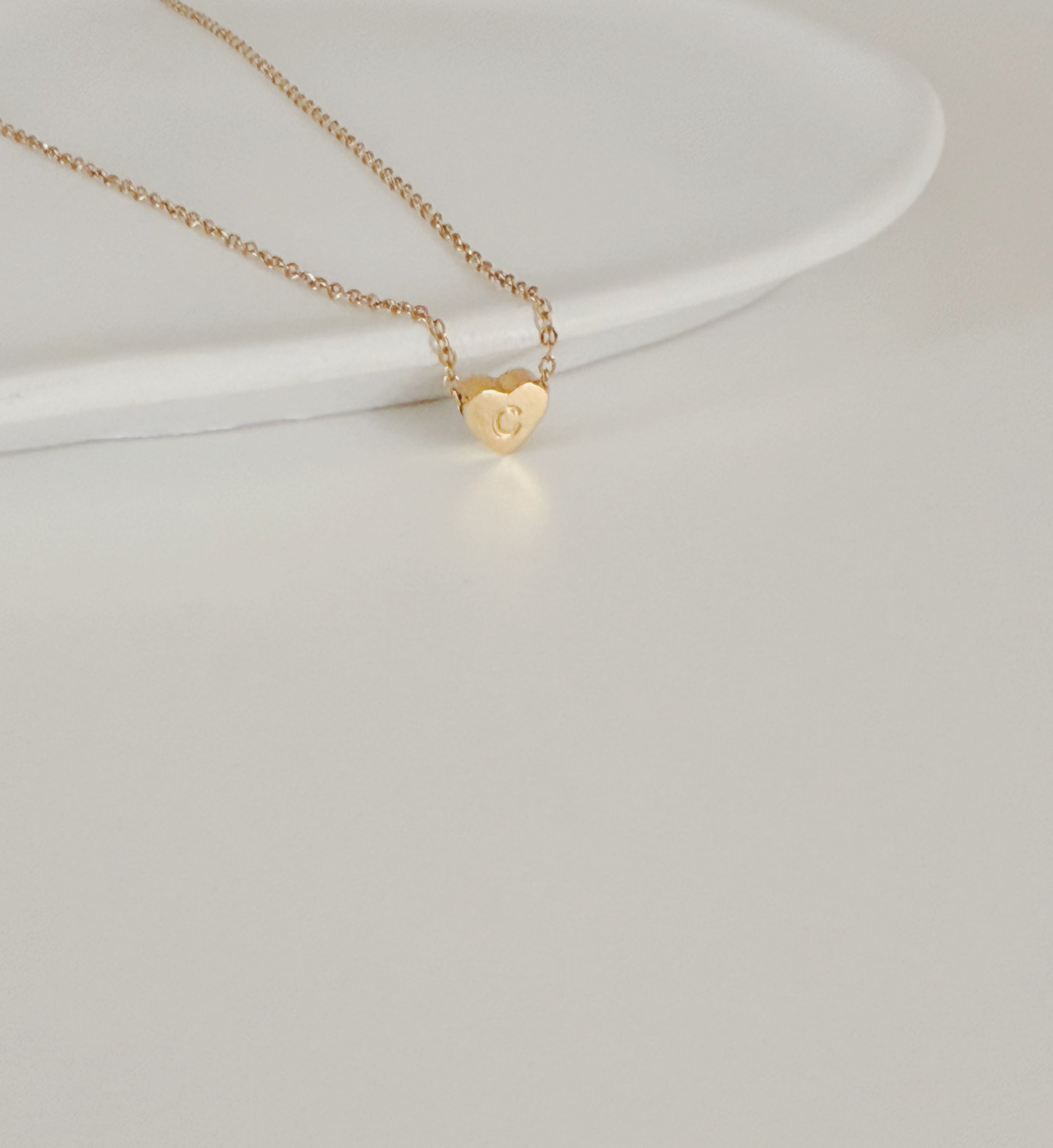 Tiny initial  necklace