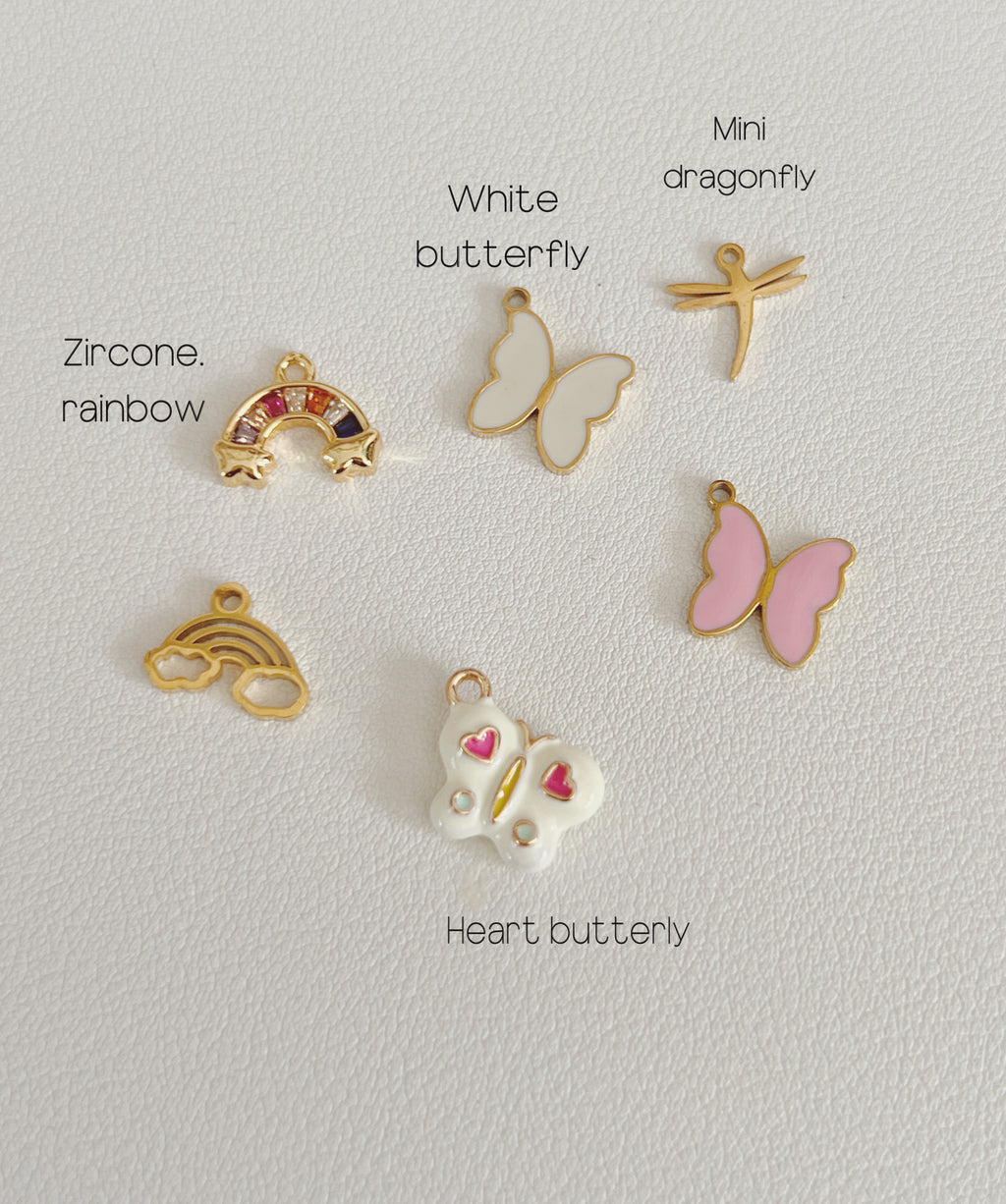 Rainbow & Butterly  charms