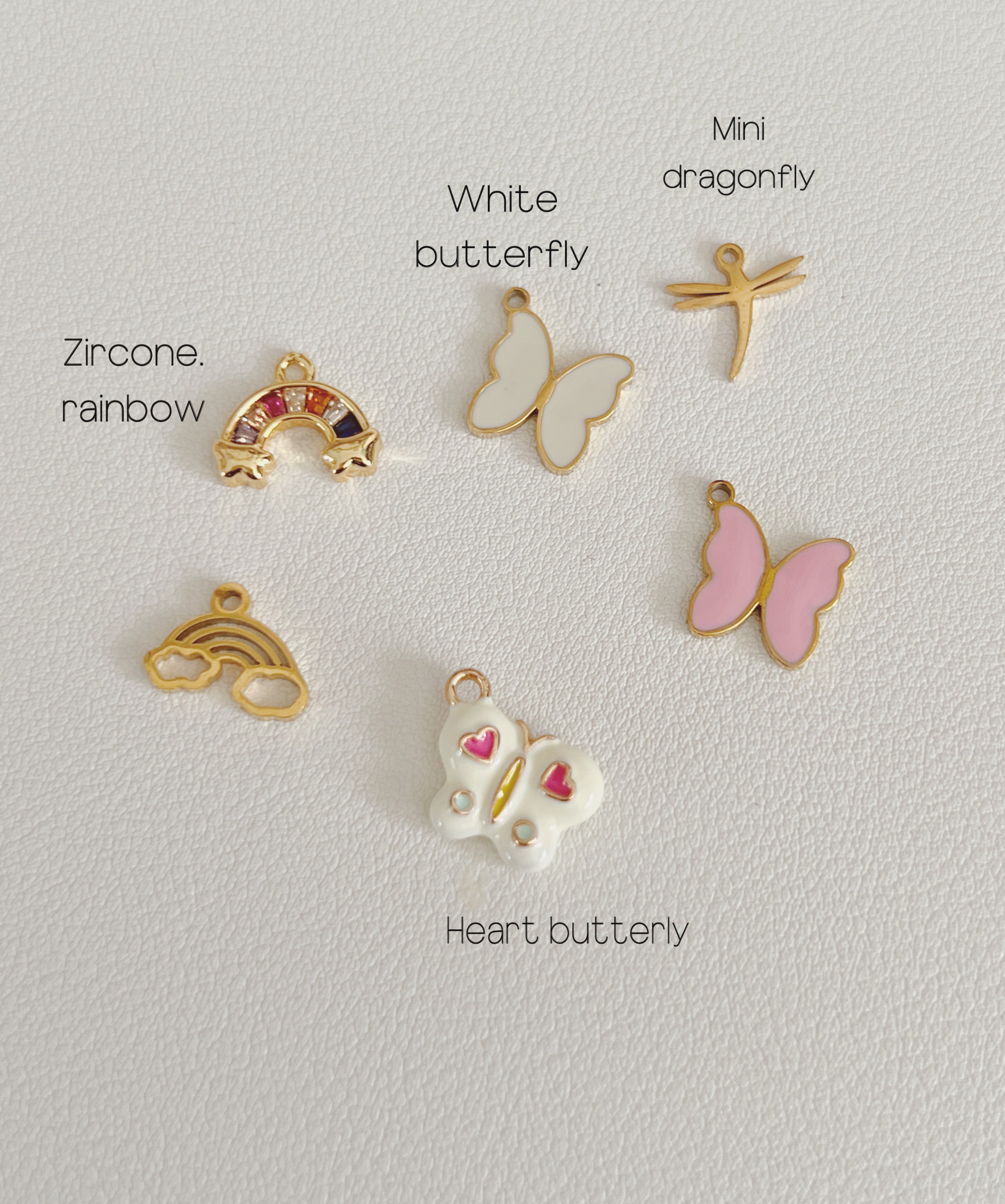 Rainbow & Butterly  charms