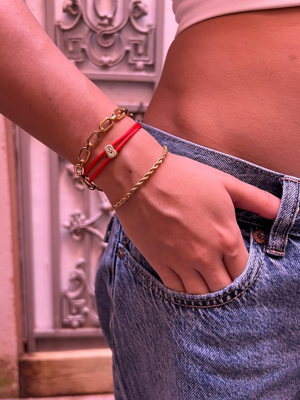 Maddie initial  bracelet