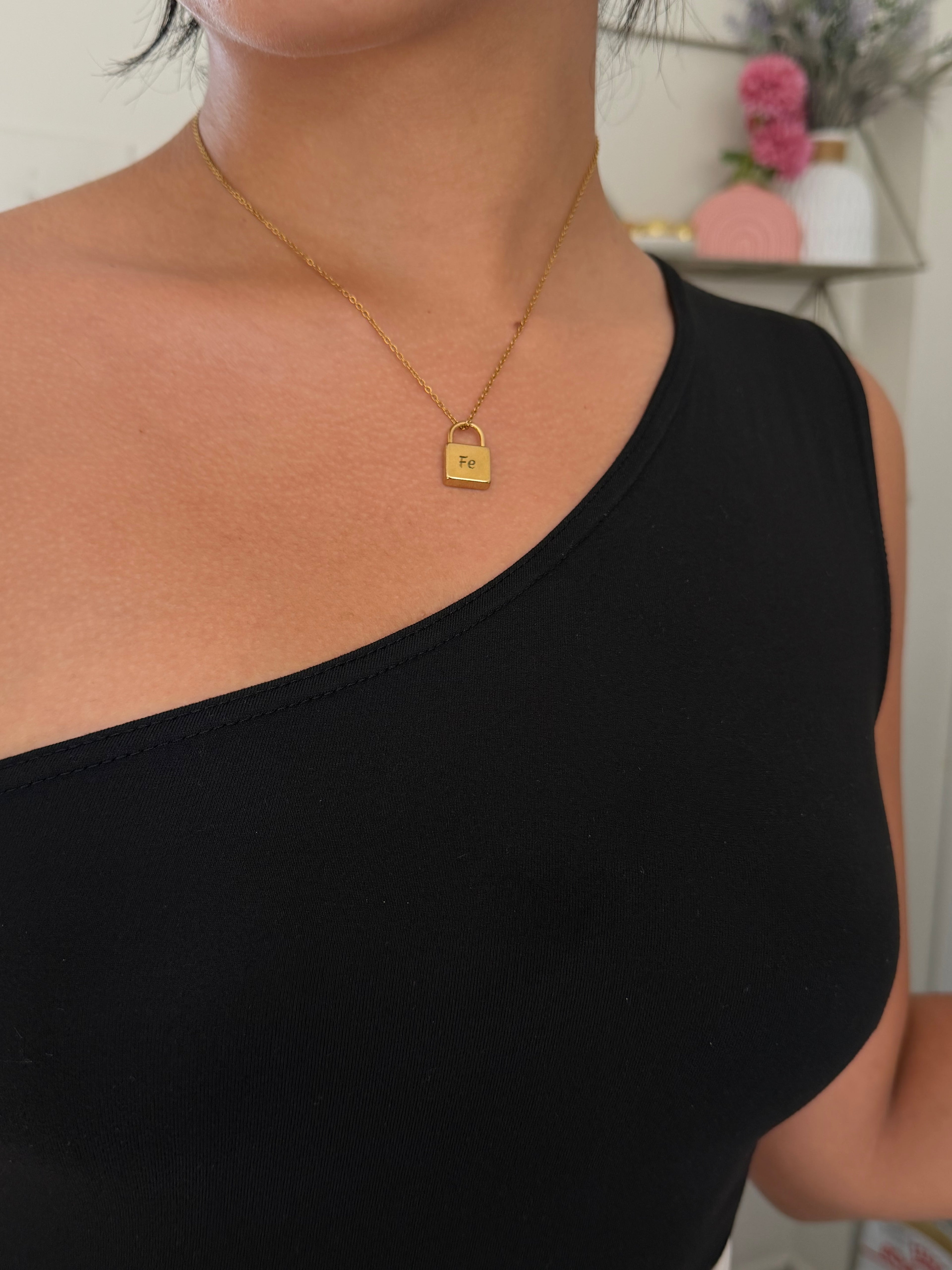 Lock  customized  necklace